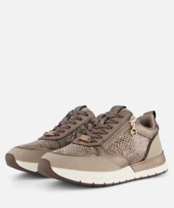 Alternative view of Tamaris Snake Sneakers taupe Synthetisch