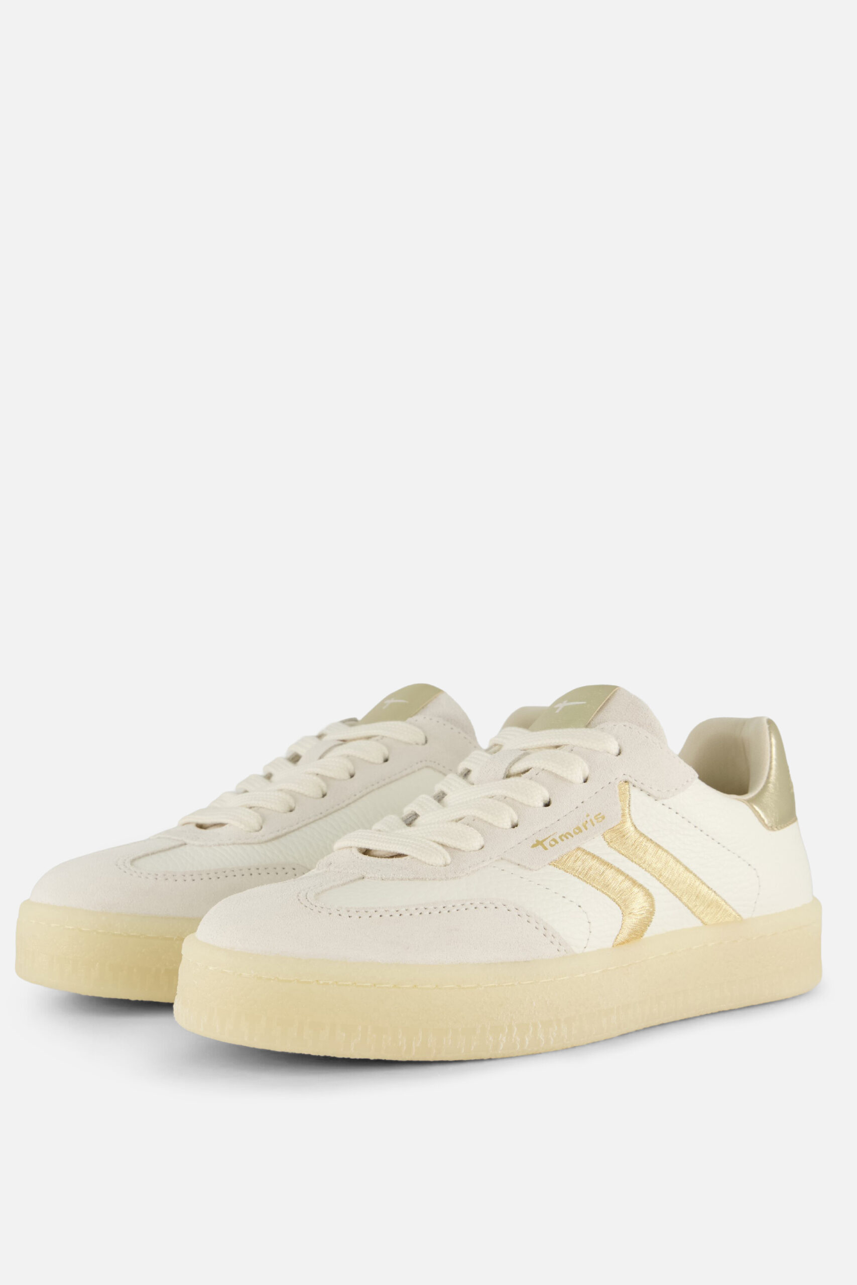 Tamaris Sneakers wit Suède - Image 3