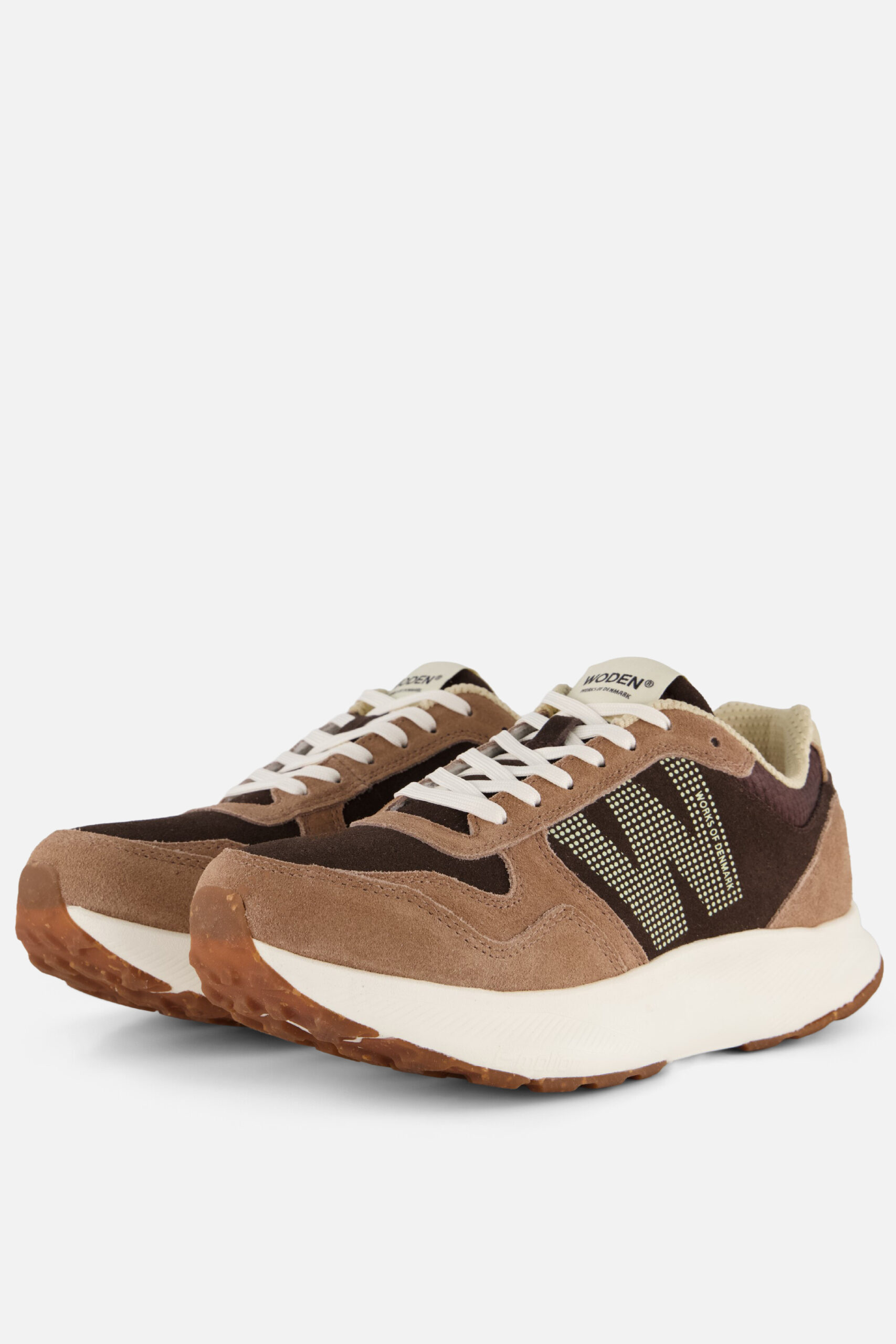 Woden Mathilde Runner Sneaker bruin Leer